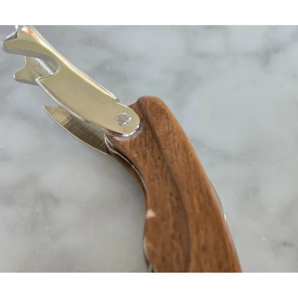 Legnoart Italy Wood Handle Sommelier Corkscrew Wine Opener with‎ Foil Cutter